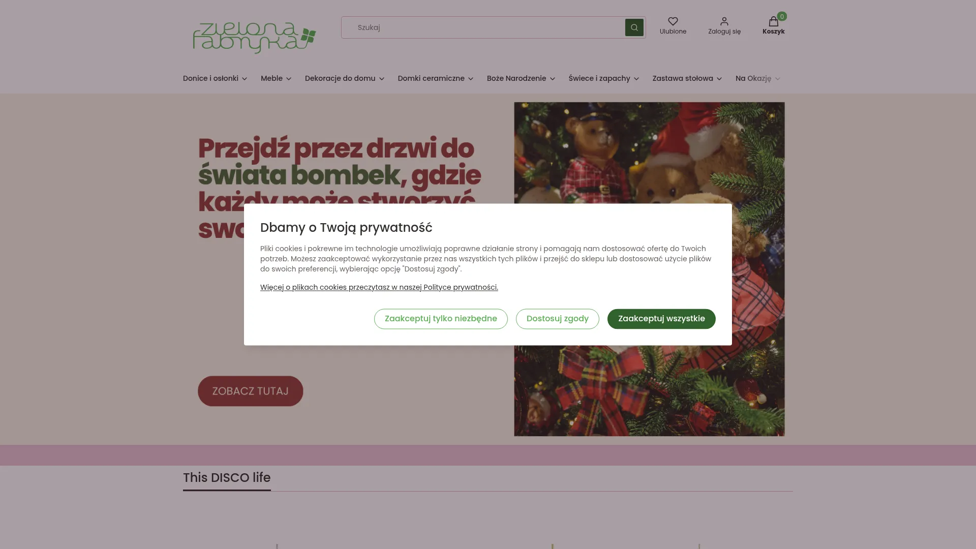 Zrzut ekranu strony Zielona Fabryka Małgorzata Pełczyńska